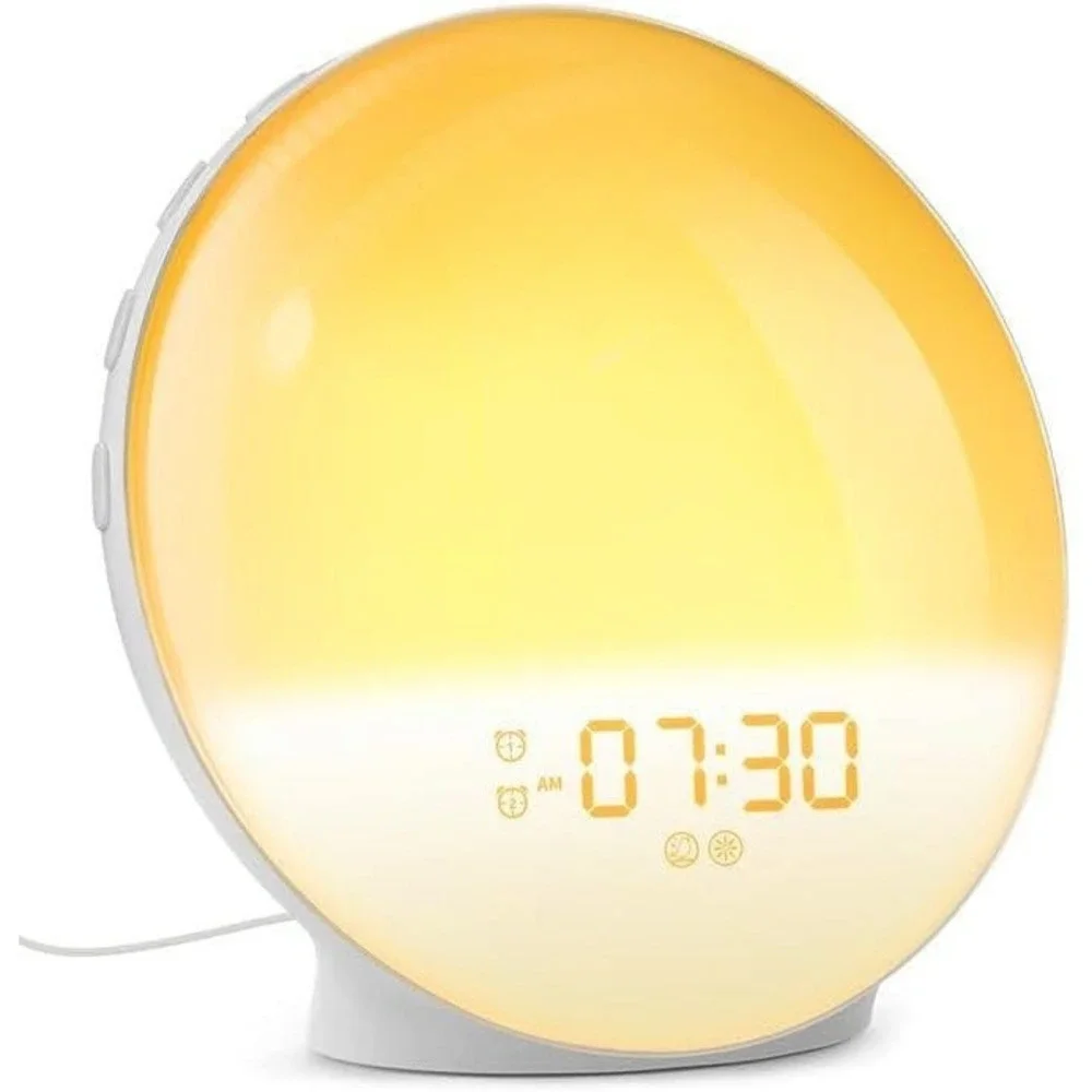 Dekala Sunrise Alarm Clock Wake Up Light FM Radio Nature Sounds